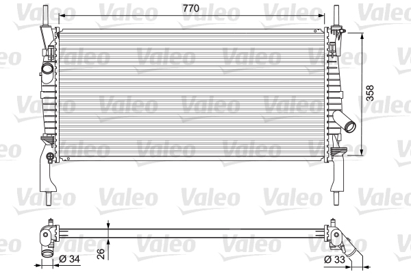 Radiator, racire motor 701731 VALEO