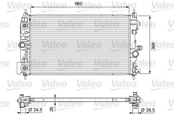 Radiator, racire motor 701733 VALEO