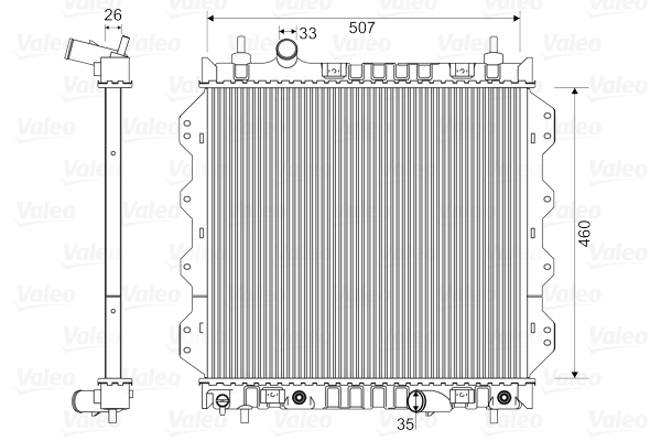 Radiator, racire motor 732704 VALEO