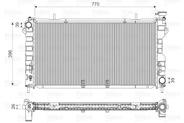 Radiator, racire motor 732757 VALEO