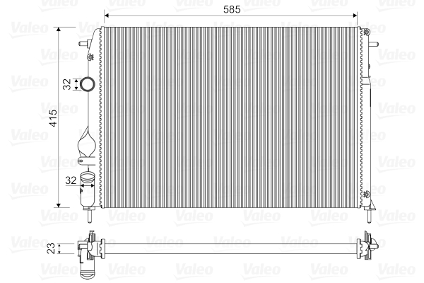 Radiator, racire motor 732866 VALEO