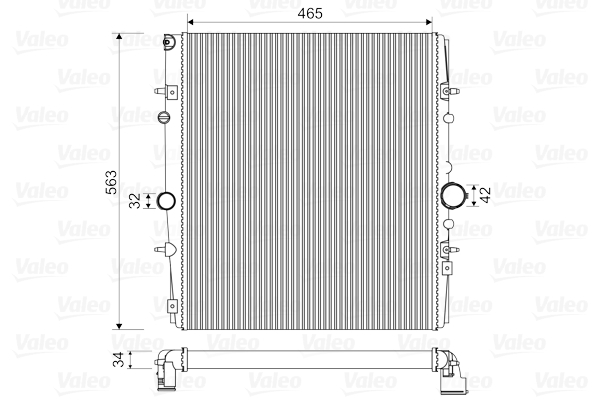 Radiator, racire motor 732881 VALEO