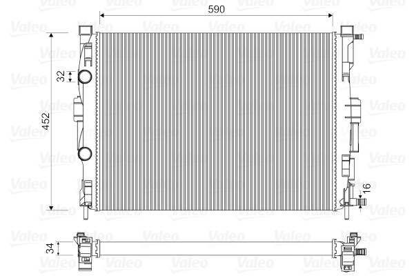 Radiator, racire motor 732946 VALEO