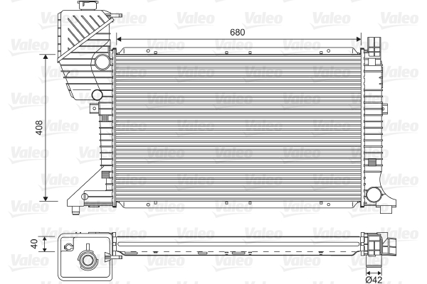 Radiator, racire motor 734689 VALEO