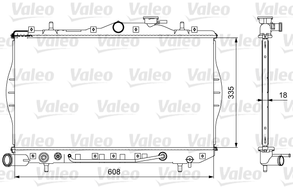 Radiator, racire motor 734956 VALEO