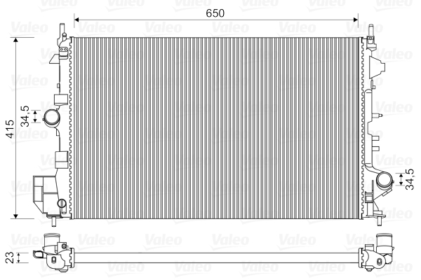 Radiator, racire motor 734981 VALEO