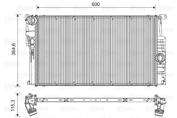 Radiator, racire motor 735451 VALEO