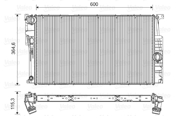 Radiator, racire motor 735453 VALEO