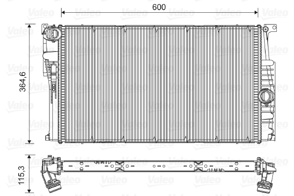 Radiator, racire motor 735454 VALEO