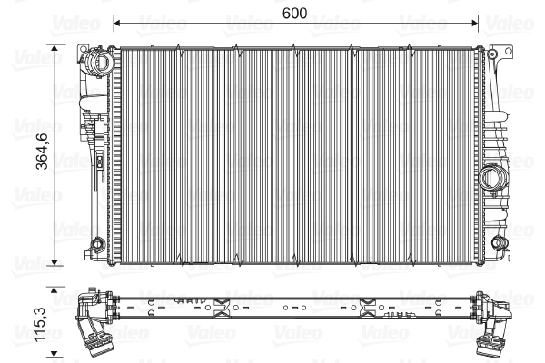 Radiator, racire motor 735455 VALEO