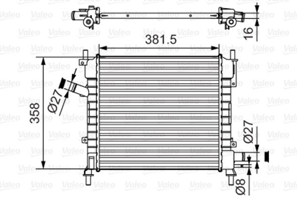 Radiator, racire motor 735478 VALEO