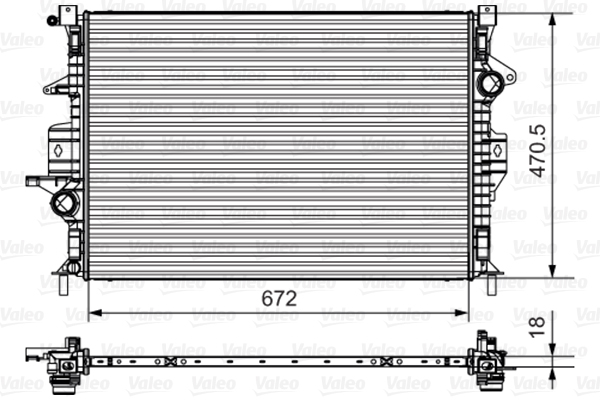 Radiator, racire motor 735550 VALEO