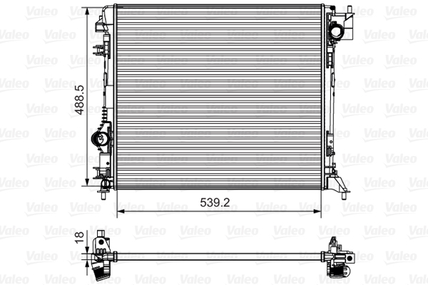 Radiator, racire motor 735625 VALEO