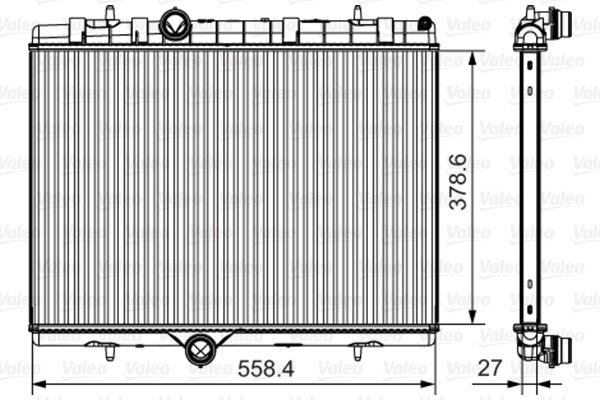 Radiator, racire motor 735630 VALEO