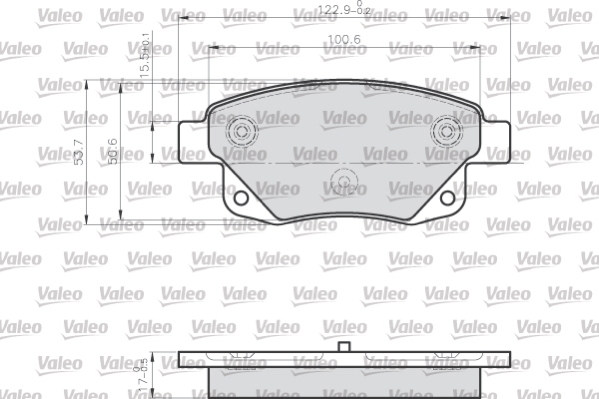 Set placute frana,frana disc 872486 VALEO