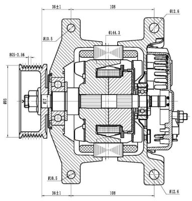 Generator / Alternator 19090405 REMY