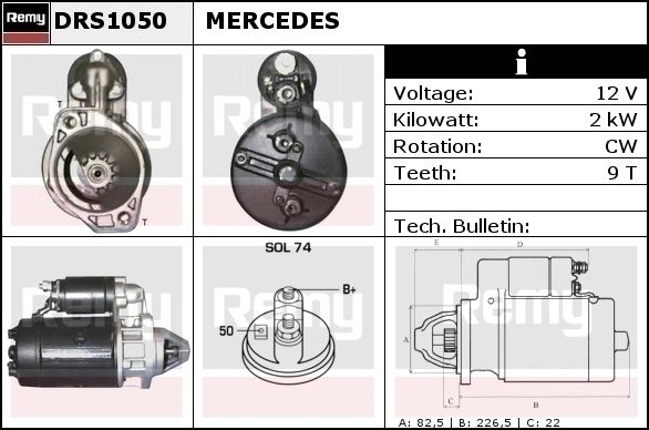 Starter DRS1050 REMY