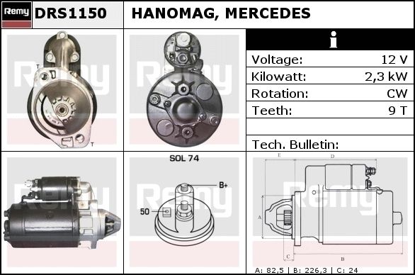 Starter DRS1150 REMY