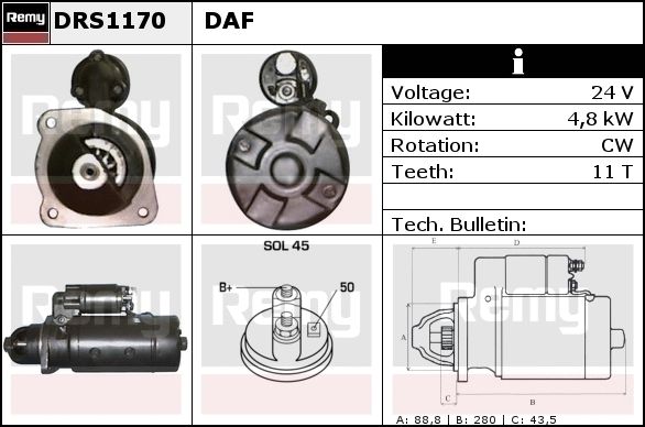 Starter DRS1170 REMY