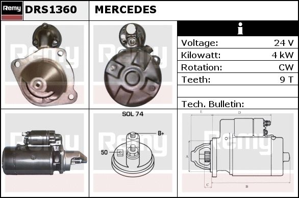 Starter DRS1360 REMY