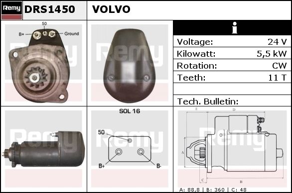 Starter DRS1450 REMY