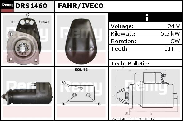 Starter DRS1460 REMY