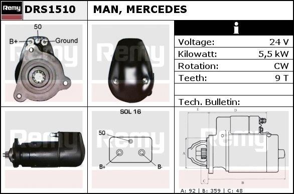 Starter DRS1510 REMY
