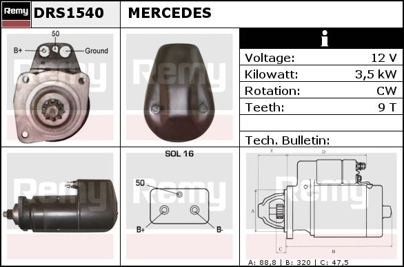 Starter DRS1540 REMY