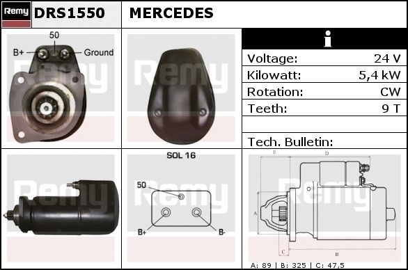 Starter DRS1550 REMY
