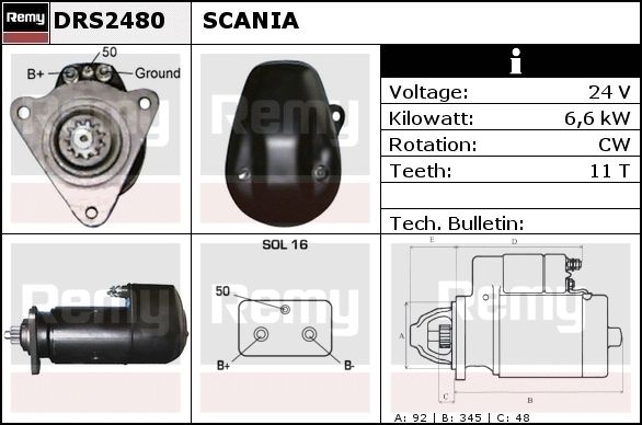 Starter DRS2480 REMY