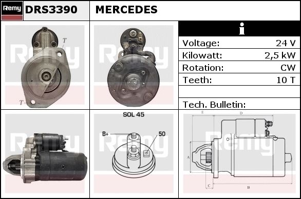 Starter DRS3390 REMY