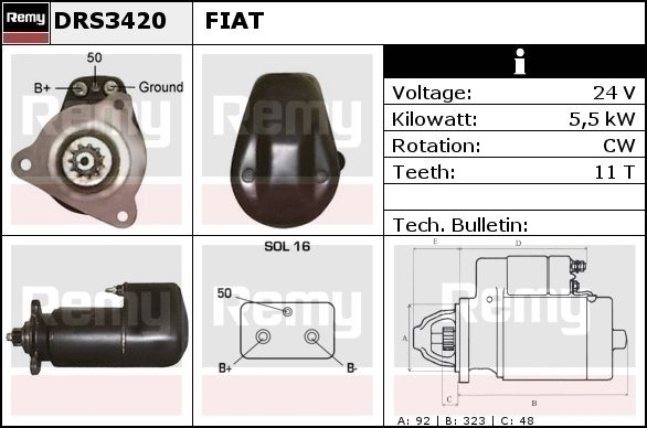 Starter DRS3420 REMY