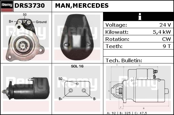 Starter DRS3730 REMY