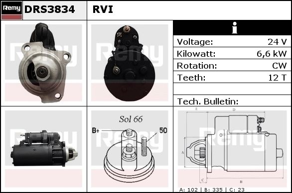 Starter DRS3834 REMY