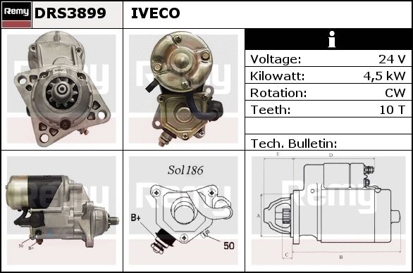 Starter DRS3899 REMY