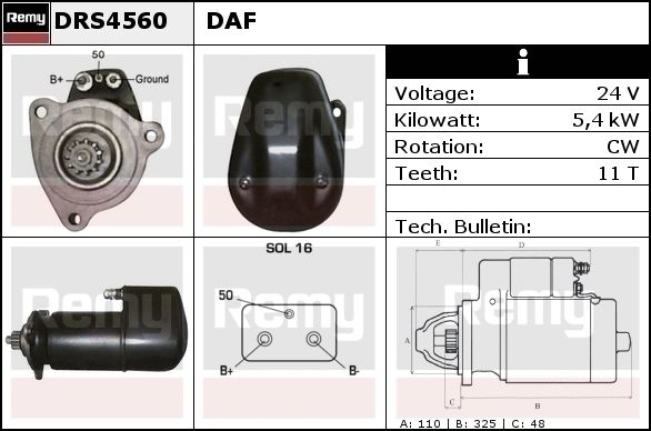 Starter DRS4560 REMY