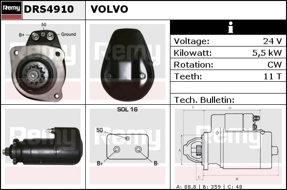Starter DRS4910 REMY