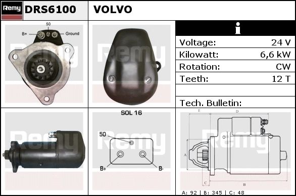 Starter DRS6100 REMY