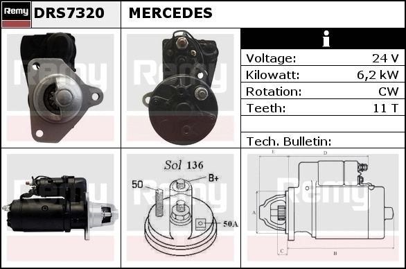 Starter DRS7320 REMY