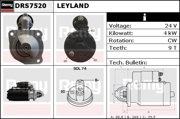 Starter DRS7520 REMY