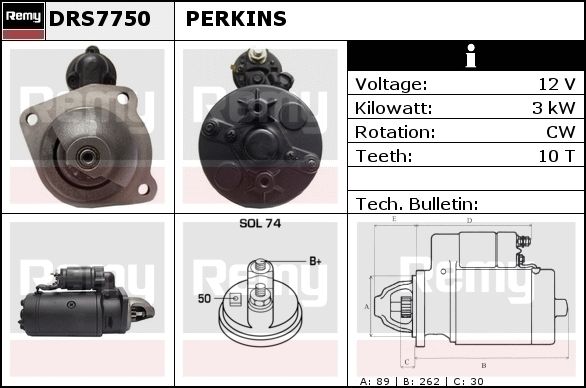 Starter DRS7750 REMY