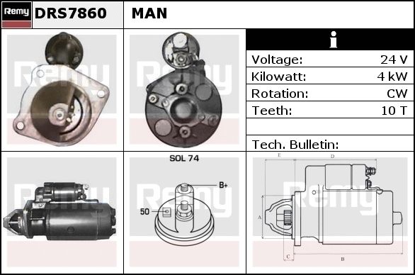 Starter DRS7860 REMY