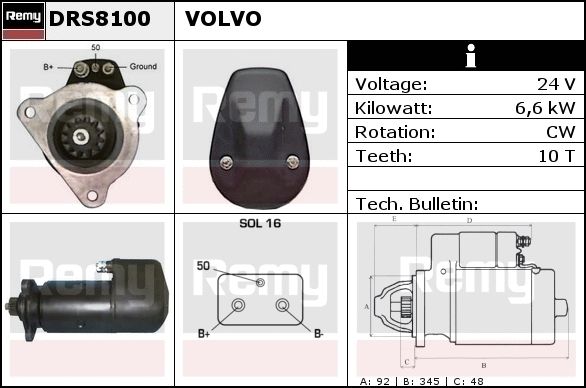 Starter DRS8100 REMY