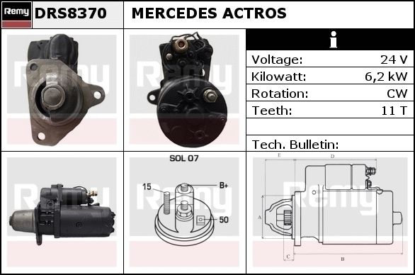 Starter DRS8370 REMY