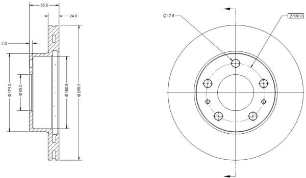 Disc frana RAD1727C REMY