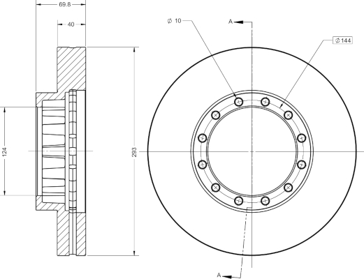 Disc frana RAD2444C REMY