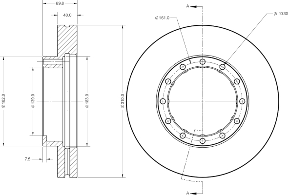 Disc frana RAD2731C REMY