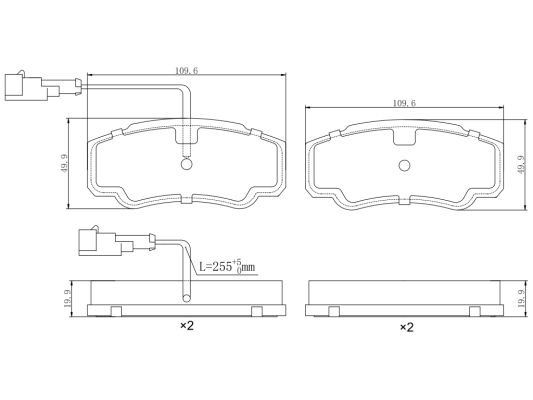 Set placute frana,frana disc RAP1180 REMY