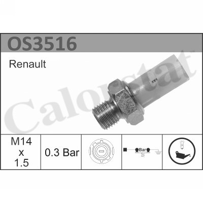 Senzor presiune ulei OS3516 CALORSTAT by Vernet