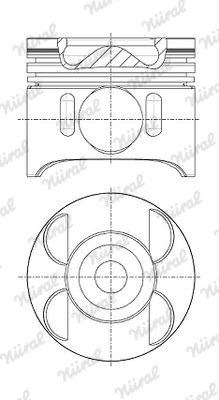 Piston 87-136400-00 NÜRAL